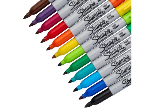Viltstift Sharpie Fijne Punt permanente markers Blister à 12 kleuren
