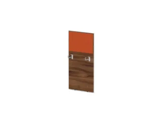 baliepaneel bureau aanbouw links NP-tiepolo nut BN3012-oranje 600mm - 1