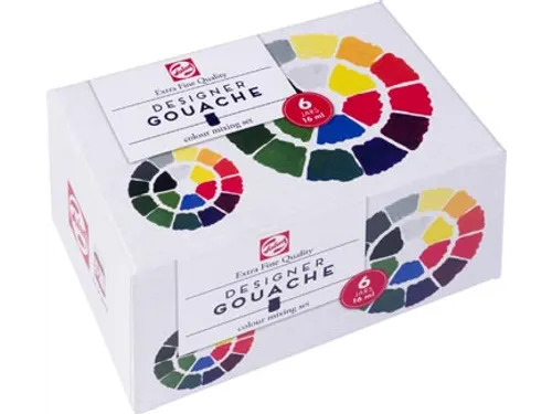 plakkaatverf Extra Fijn 16 ml set van 6 assorti