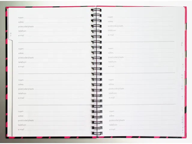 Carnet d'adresses Kangaro A5 Couverture rigide 80 pages