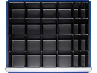 indelingsset,24vakken,v. lade BxD 680x560mm,front H 120-360mm - 1