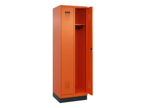 locker,HxBxD 1950x600x500mm,2vak,vak B 300mm,cil.-slot,sokkel