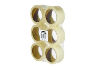 Verpakkingstape Scotch 371 50mmx66m transparant PP 6 rollen - 2