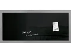 Glasmagneetbord Sigel Artverum 130x55x1.5cm Zwart