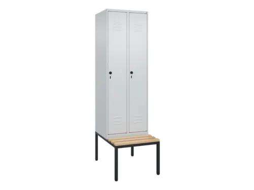 locker voor scheiding van kleding,HxBxD 2120x600x815mm,2vak