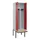 PBM-locker met bank,HxBxD 2120x600x815mm,2vak,vak B 300mm,draaigrendel