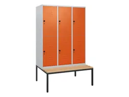 Dubbeldekse dekenkist,HxBxD 1950x1200x815mm,3x2vak.,vak B 400mm