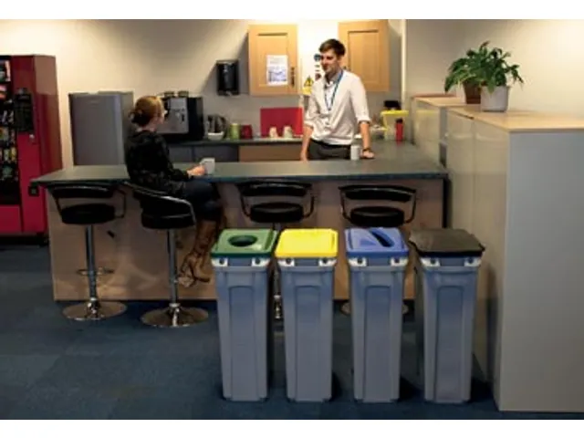 Rubbermaid afvalcontainer Slim Jim 87 liter grijs