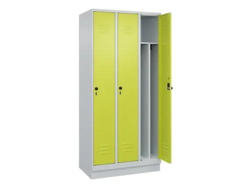 locker voor scheiding van kleding,HxBxD 1950x900x500mm,3vak