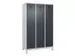 locker voor scheiding van kleding,HxBxD 1950x1200x500mm,3vak
