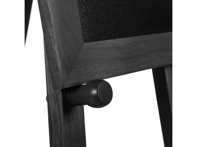 Chevalet bois dur noir pour tableau noir/panneau imprimé