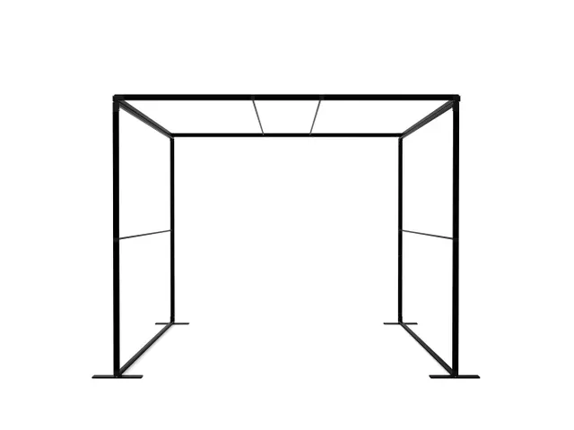 FlexFrame Modulair systeem Dak 150x250cm Zwart frame