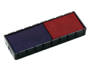 Stempelkussen Colop E/12/2 blauw en rood - 2