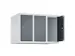 opzetkast,v. locker,3vak.,vak B 250mm,HxBxD 500x750x500mm,vleugeldeur