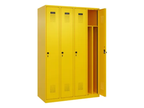 locker voor scheiding van kleding,HxBxD 1850x1200x500mm,4vak
