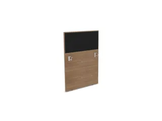 baliepaneel,v. bureau,aanbouw links,B 800mm,NT-cherry,BN8033-zwart - 1