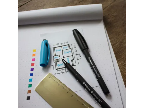 Fineliner Schneider Topliner 967 Zwart 0.4mm