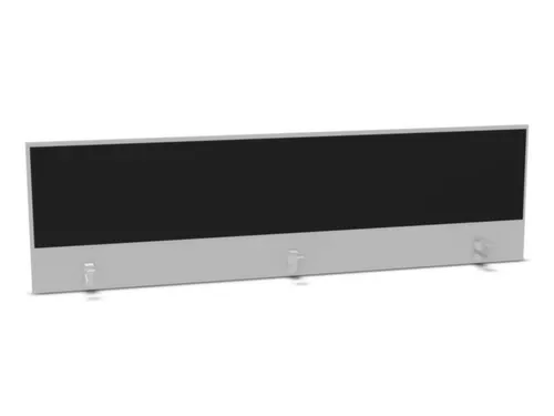 opzetpaneel bureau aanbouw achter MP-lichtgrijs BN8033-zwart 2000mm