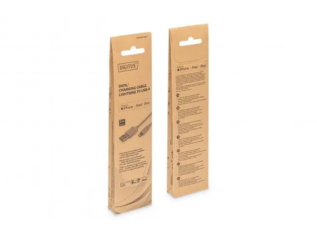 USB-A naar lightning MFI C89 2M data- en oplaadkabel wit 5V 2,4A