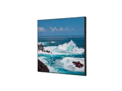 Wanddecoratie Textiel Set 40x40cm Zee Golven