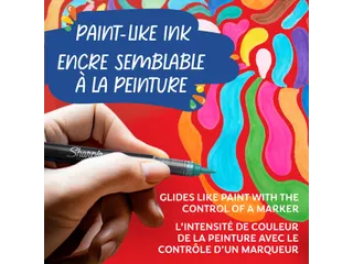 Creatieve marker Sharpie brushpunt assorti blister à 5 stuks - 6
