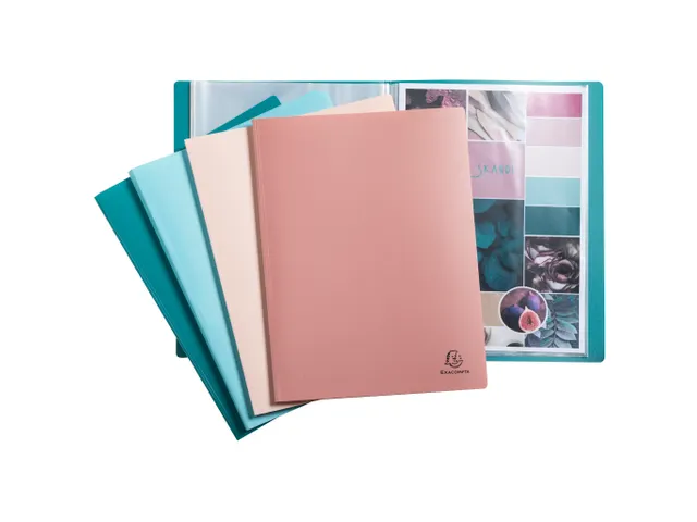 Protège-documents semi-rigide en PP recyclé 80 vues Skandi - Couleur