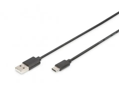 USB Type-C-aansluitkabel type C naar A 1,8m 3A 480MB 2.0 Zwart