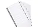 Bedrukte tabbladen geplastificeerde tabs 10-delig 1-10 A4 Wit