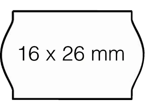 Prijsetiket 16x26mm Open-Data S14/Sato Judo afneembaar wit