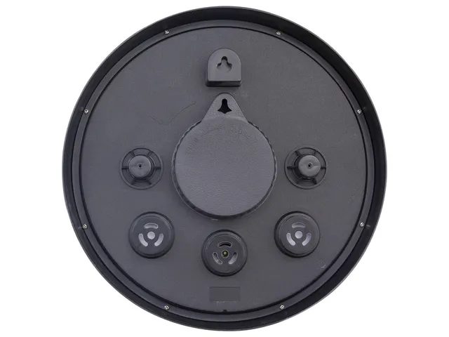 Buitenklok Nextime dia 30.5cm Marigold met temperatuur cijfers, zwarte