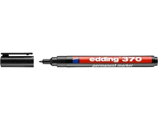 Viltstift edding 370 rond 1mm zwart - 1