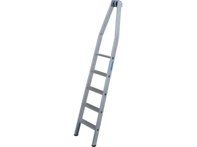 ladder-bovenladder,5,treden m. R13-laag,aluminium