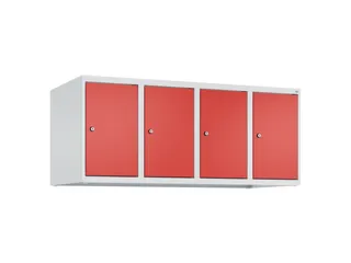 opzetkast,v. locker,4vak.,vak B 300mm,HxBxD 500x1200x500mm,vleugeldeur - 1