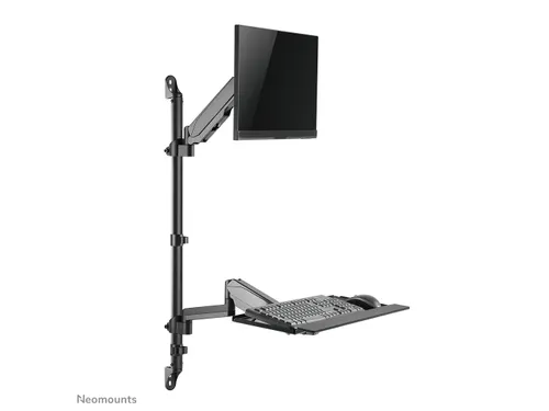 Neomounts WL90-325BL1 Zit-sta werkstation wand - 17-32 inch - 1-9 kg (