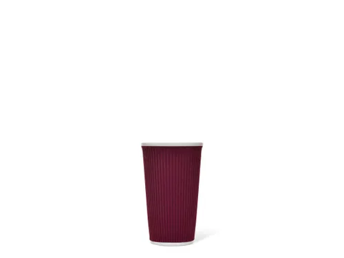 Beker porselein Les Artistes Paris 450ml met siliconen grip Rood
