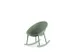 chaise à bascule HxlxP 800x660x830mm PP-assise vert assise H 380mm
