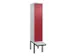 locker voor scheiding van kleding,HxBxD 2120x400x815mm,1vak