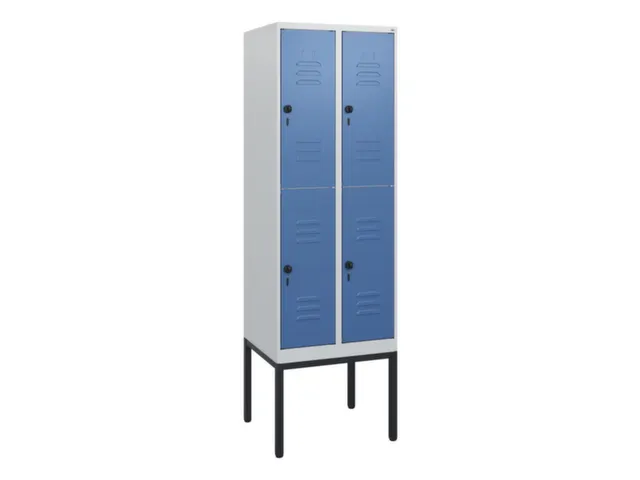 dubbeldekse locker,HxBxD 1950x600x500mm,2x2vak.,vak B 300mm