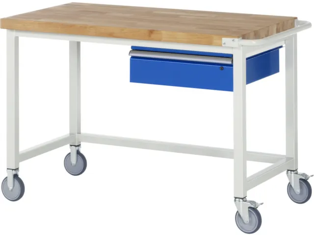 Werkbank H 880x1250x700mm Beukenhouten Werkblad 1lade