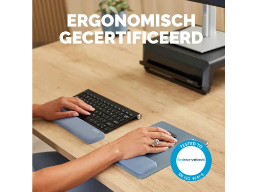 Polssteun Fellowes Breyta compact blauw 6x32cm