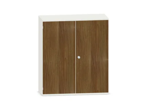 kantoorkast,HxBxD 1150x1000x430mm,decor romp wit,decor front noten