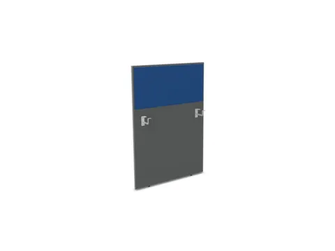 baliepaneel bureau aanbouw links MS-donkergrijs BN6016-blauw 800mm