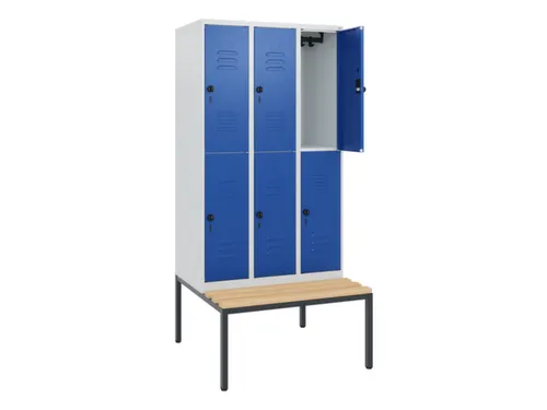 Dubbeldekse dekenkist,HxBxD 1950x900x815mm,3x2vak.,vak B 300mm