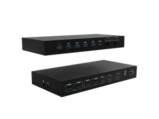 i-tec USB-C KVM Dock PRO for Three Hosts, Dual Video, with 2x Power De - 1
