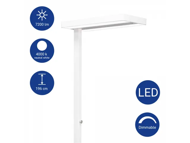 Vloerlamp LED MAULjuvis Wit Sensor Dimbaar Voet