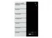 Glasmagneetbord Naga 40x60cm weekplanner NL zwart/wit