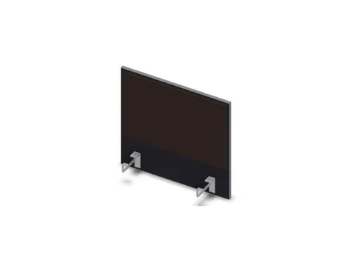 opzetpaneel bureau aanbouw zijkant CC-zwart BN2036-bruin 600mm