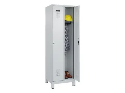 locker,HxBxD 1950x600x500mm,2vak,vak B 300mm,cil.-slot,voeten