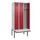 locker met bank,voor scheiding van kleding,HxBxD 2120x900x815mm,3vak