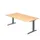 In hoogte verstelbaar bureau,HxBxD 680-850x2000x1000mm,blad esdoorn